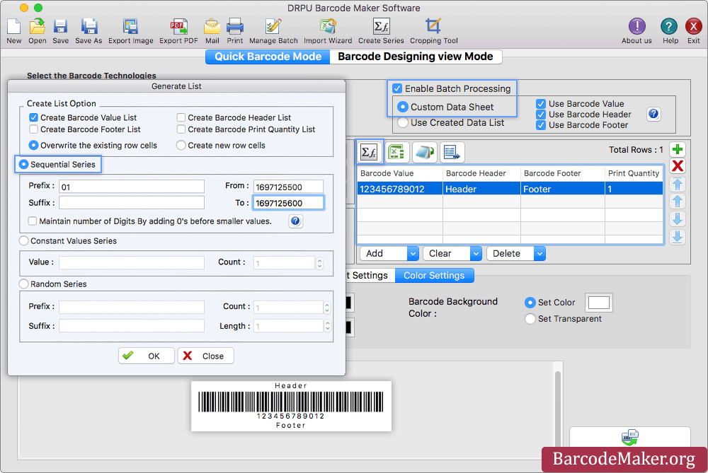 barcode producer not optimized for your mac