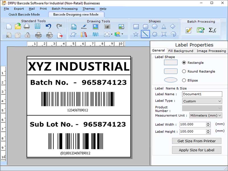 Warehouse Barcode Labeling Tool