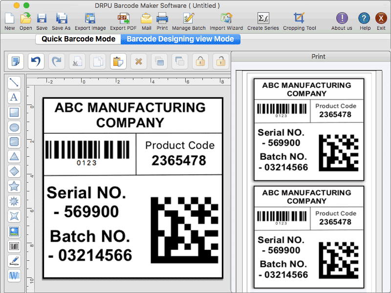 Mac OS Bulk Label Designing Software 9.2.3.2 full