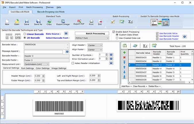 Professional Barcode Labeling Maker screenshot