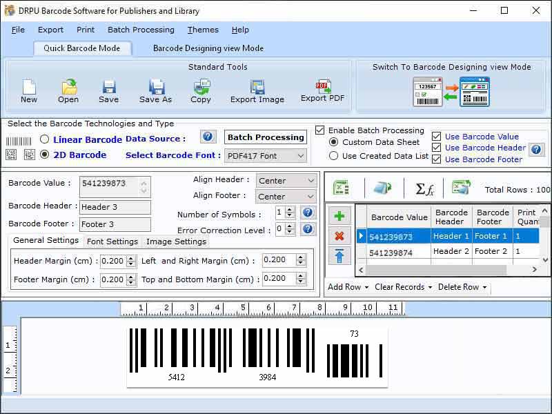 Screenshot of Publisher Industry Label Maker Program