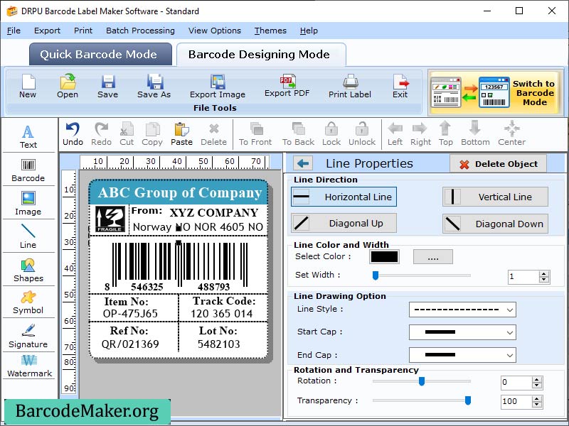 Barcode Maker Software 5.1.7 full